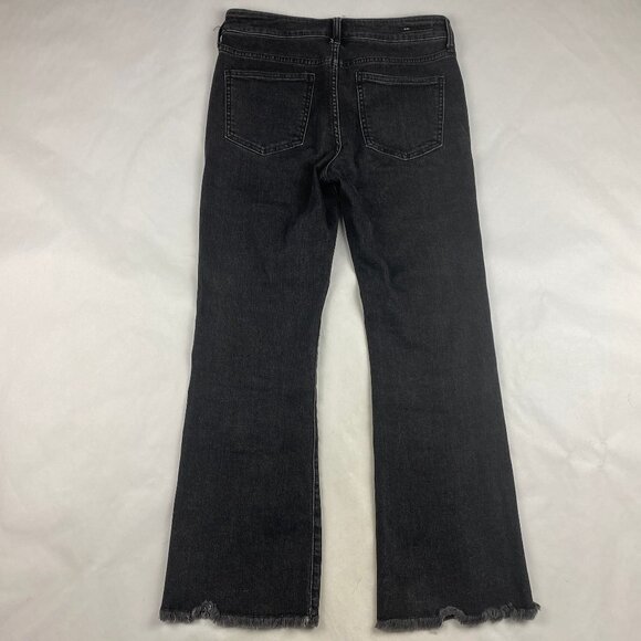 Pilcro Anthropologie High-Rise Flare Jeans Women's Size 27 Black - Picture 2 of 14